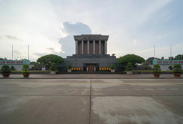 Chi Minh Mausoleum Tourist Attraction Landmark Urban City Town Hanoi — Stock Photo, Image