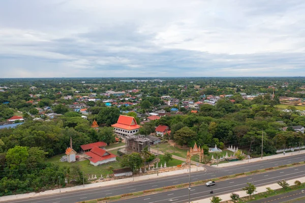 지붕의 위에서 Isan 도시의 부동산 부동산 부동산 — 스톡 사진