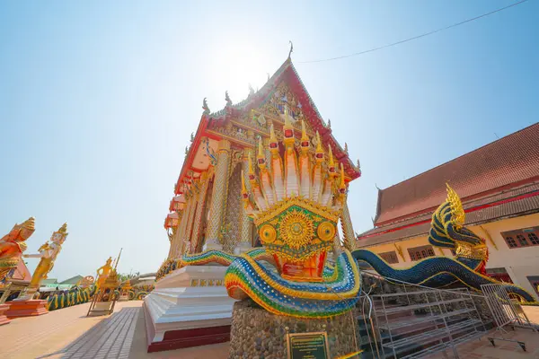 Isańska Pagoda Jest Buddyjską Świątynią Pobliżu Bangkoku Miejskiego Miasta Tajlandii — Zdjęcie stockowe