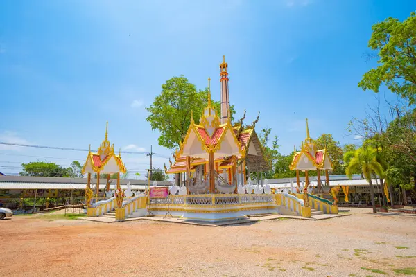 Isan Pagode Een Boeddhistische Tempel Nabij Bangkok Een Stad Thailand — Stockfoto
