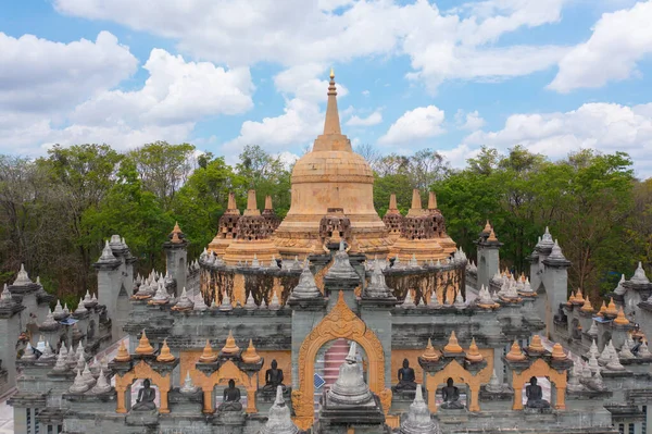 Wat Prachakom Wanaram Wat Phakoong Tempel Pagoda Ett Buddisttempel Roi — Stockfoto