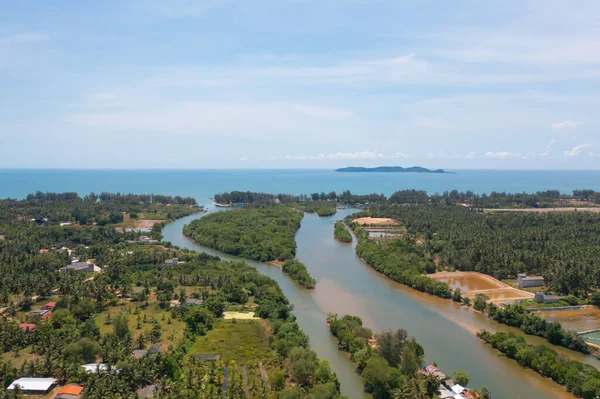 Açık Mavi Turkuaz Deniz Suyu Tayland Yaz Mevsiminde Phuket Adası — Stok fotoğraf