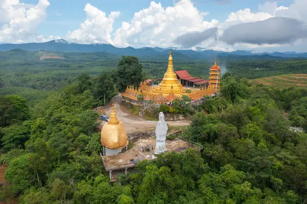 Wat Bang Thong Krabi Southern Temple Pagoda Buddhist Temple Urban — Stock Photo, Image