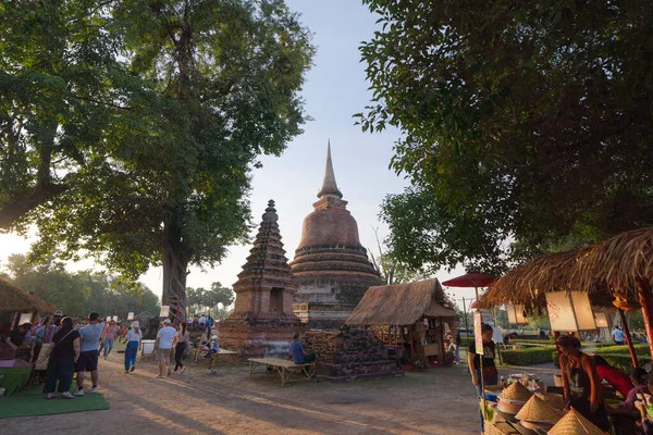 Sukhothai Historical Park Festival Buddha Pagode Stupa Einem Tempel Sukhothai — Stockfoto