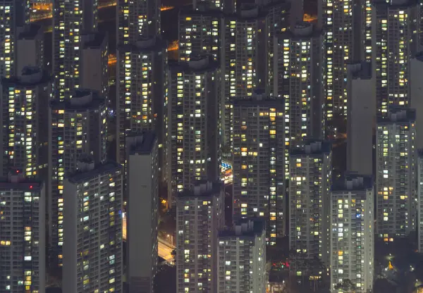 Αεροφωτογραφία Του Seoul Downtown Skyline Νότια Κορέα Οικονομική Περιοχή Και Royalty Free Φωτογραφίες Αρχείου