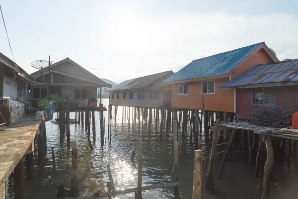 Koh Panyee Floating Village Urban City Town Σπίτια Λίμνη Θάλασσα Εικόνα Αρχείου