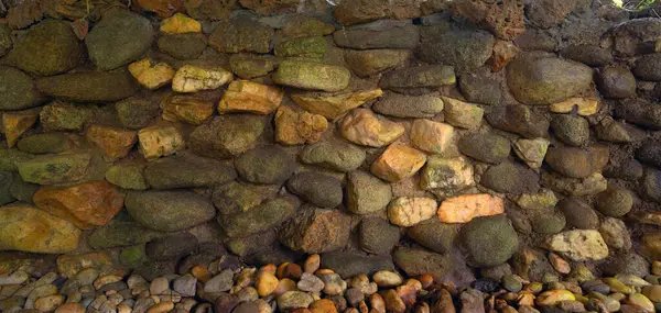 Granite Gravel Stone Rocks Flooring Pattern Surface Texture Close Exterior — Stock Photo, Image