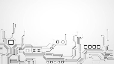 yüksek teknolojili dijital veri bağlantı sistemi ve bilgisayar elektronik tasarımı olan teknoloji arkaplanı
