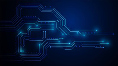 yüksek teknolojili dijital veri bağlantı sistemi ve bilgisayar elektronik tasarımı olan teknoloji arkaplanı