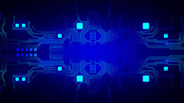 technology background with hi-tech digital data connection system and computer electronic design