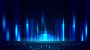 yüksek teknolojili dijital veri bağlantı sistemi ve bilgisayar elektronik tasarımı olan teknoloji arkaplanı