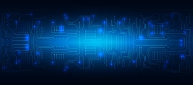 technology background with hi-tech digital data connection system and computer electronic design