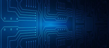 technology background with hi-tech digital data connection system and computer electronic design