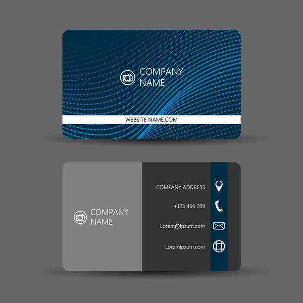 Business Card Сучасним Дизайном Включаючи Ваше Мобільний Телефон Електронну Пошту — стоковий вектор