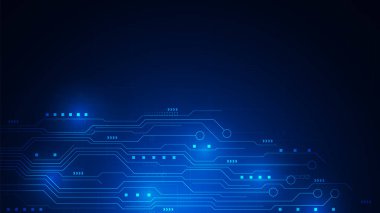 technology background with hi-tech digital data connection system and computer electronic design