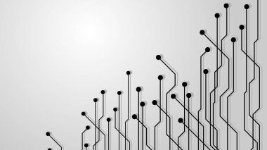 technology background with hi-tech digital data connection system and computer electronic design