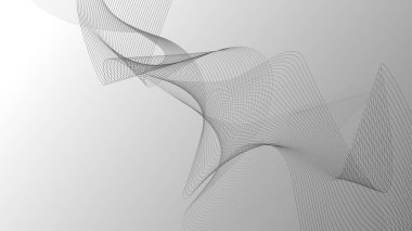 çizgi geometrik soyut eğriler dalgalara bükülmüş