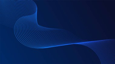 Mavi kıvrımlı çizgiler sıvı dalga şekilleri oluşturur. Dereceli gölgeler derinlik ve hareket hissi yaratır. Karanlık bir arka plan canlı detayları vurgular. Desen soyut ve görsel olarak çarpıcı..