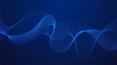 Mavi kıvrımlı çizgiler sıvı dalga şekilleri oluşturur. Dereceli gölgeler derinlik ve hareket hissi yaratır. Karanlık bir arka plan canlı detayları vurgular. Desen soyut ve görsel olarak çarpıcı..