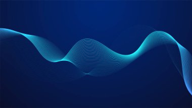 Mavi kıvrımlı çizgiler sıvı dalga şekilleri oluşturur. Dereceli gölgeler derinlik ve hareket hissi yaratır. Karanlık bir arka plan canlı detayları vurgular. Desen soyut ve görsel olarak çarpıcı..