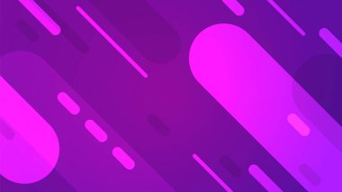 Mor soyut geometrik şekiller tasarım elemanı arka planı. Modern köşegen çizgileri ve yuvarlak geometrik formları olan gradyan mor tonlar