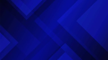 Şeffaf dikdörtgenlerin katmanlı bileşimi ve derin ve açık mavi tonlarda çapraz çizgiler. Üst üste binen elementler