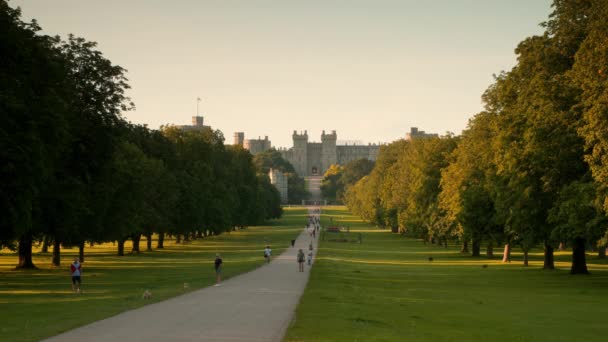 Windsor Şatosu Windsor Ngiltere Birleşik Kingdom Hazi Ran 2021 Akşamleyin — Stok video