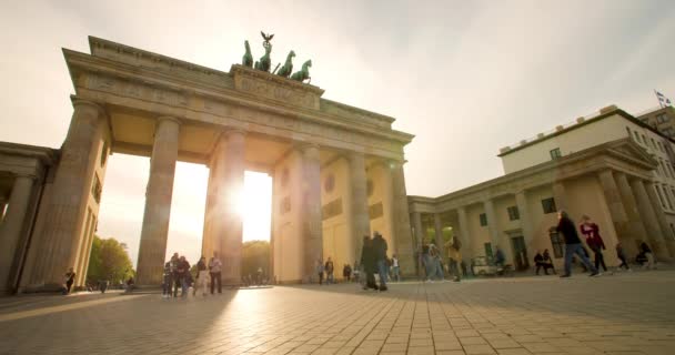 Time Lapse Brandenburg Gate Pariser Platz Berlin Germany May 2023 — ストック動画
