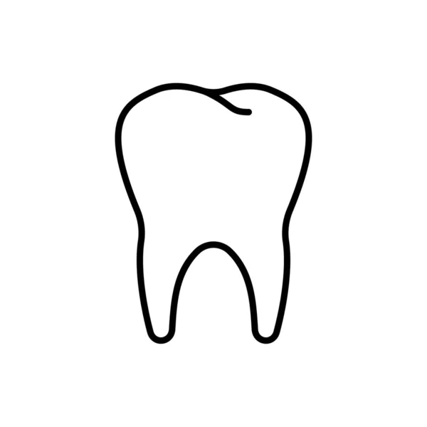 Kök Ikonlu Ana Diş Ağızda Sağlıklı Deneyim Dişçi Prosedürleri Vektör — Stok Vektör
