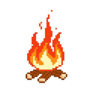 Piksel şenlik ateşi yanıyor. Yürüyüş sonrası sıcak piknik ve dinlenme atmosferiyle yangın alevlenmiş.