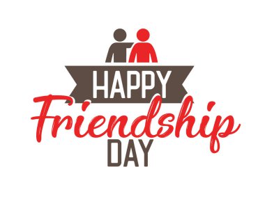 Uluslararası dostluk günü tebrik kartı, arkadaş grubunun arka planı. soyut vektör illüstrasyon tasarımı