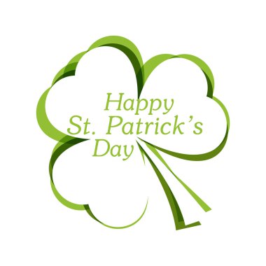 Aziz Patrick Günü logotinin vektör çizimi. El çizimi İrlanda kutlama tasarımı. Bira festivali tipografi ikonu. Tipografi St. Patricks rozeti, yeşil şapka ve yonca