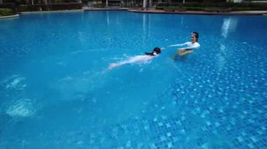 güzel yüzme havuzu, Singapur, açık hava, yaz, dış, güneşli, boş zaman, tatil, hava