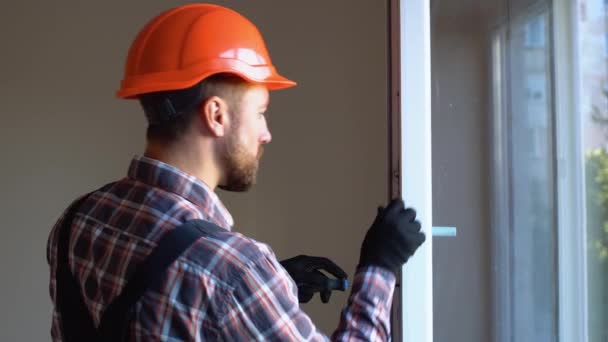 Ventana Instalación Comprobación Del Trabajador Windows Casa — Vídeos de Stock