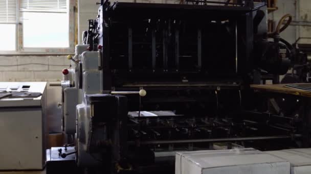 Maszyny Drukarskie Offsetowe Arkusze Drukujące — Wideo stockowe
