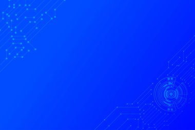 Çizgi ve nokta bağlantısı olan asgari teknoloji arka plan tarzı. Tasarım için boş alanla parçacık yeniden arama.