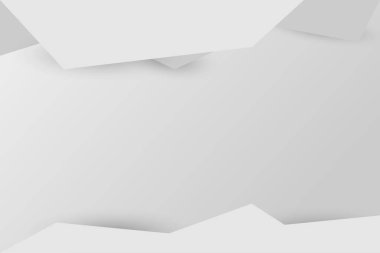 Beyaz ve gri, dikdörtgen şeklinde. Tasarım için boş alanı olan soyut şekil arkaplanı.