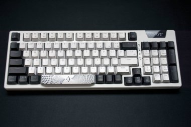28th January 2023-Bucharest, Romania. The new high tech quiet mechanical Keyboard Adara from the Romanian brand Aqirys