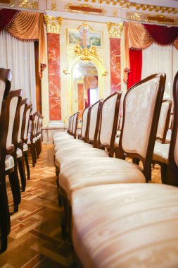 Lviv opera binasında güzel sandalyeler