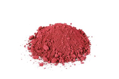 Bu canlı kırmızı pigment tozu, çeşitli sanat ve zanaat uygulamaları için ideal ince bir doku ve parlak bir renk sergiler..