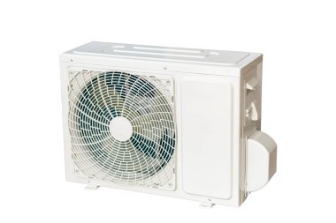 HVAC Kliması beyaz arkaplanda izole edildi