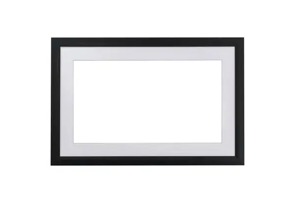 Blank Wooden Photo Frame White Background Mockup Picture Frame — Stock Photo, Image