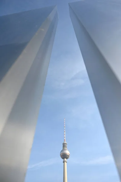 Torre Localizada Alexanderplatz Berlim Alemanha — Fotografia de Stock