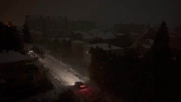 Lviv Oekraïne December 2022 Blackout Stad Lviv Als Stad Leeft — Stockvideo