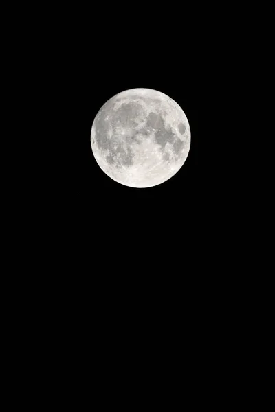 Lua Céu Negro Lua Com Fundo Céu Preto — Fotografia de Stock