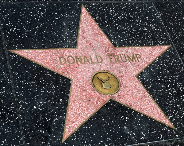 Los Angeles Kalifornia Usa Heinäkuu 2023 Donald Trump Tähti Hollywood — kuvapankkivalokuva