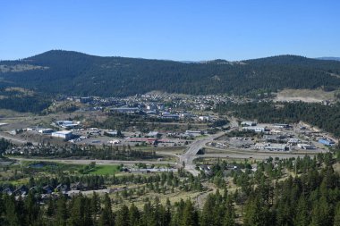 Kamloops, BC, Kanada - 16 Temmuz 2023: British Columbia 'daki Kamloops şehri.