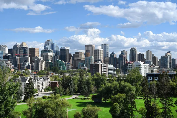 Panorama Calgary Calgary Cityscape Skyscrapers Calgary Calgary Downtown — Stock Photo, Image