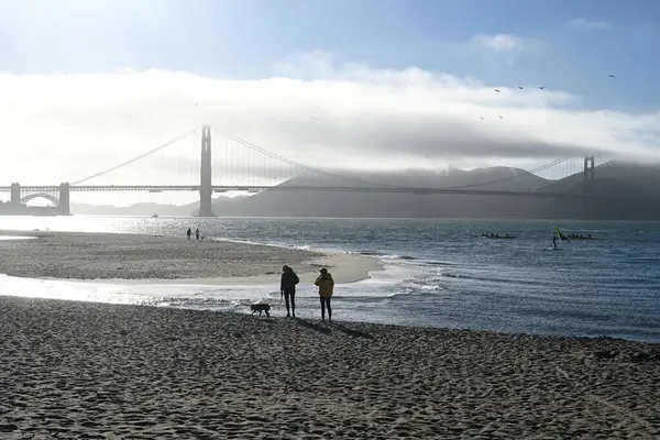 San Francisco Usa July 2023 Golden Gate Bridge Fog — Stock Photo, Image