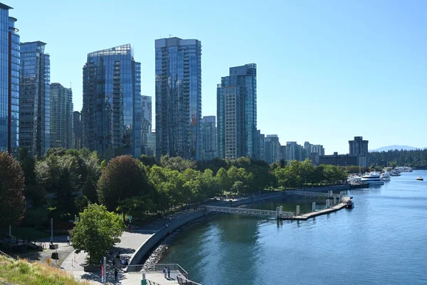 Vancouver Kanada Ağustos 2023 Vancouver Limanında Seawall Water Walk — Stok fotoğraf